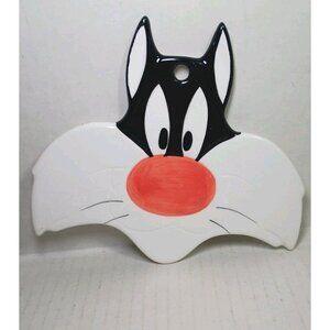 Vtg Looney Tunes Sylvester The Cat Ceramic Tile Trivet Kitchen Decor 1993 Warner